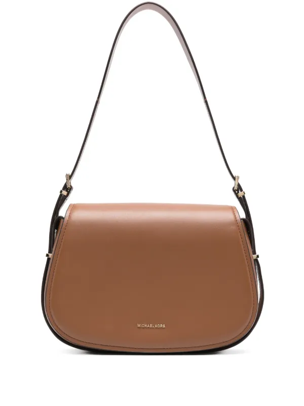MICHAEL KORS ブラックレザー ショルダーバッグとブラウンバッグセット マイケル・コース ショルダーバッグ レディース ブランド