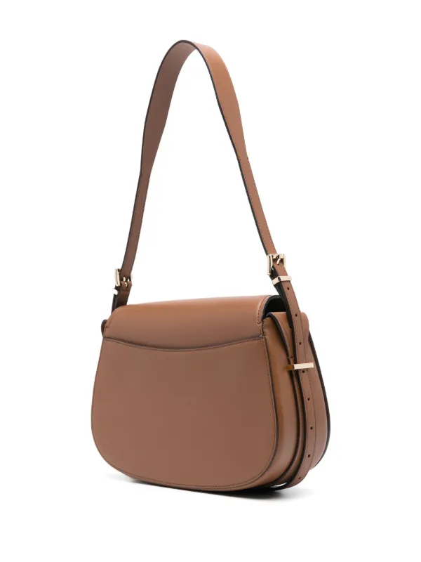 Michael Kors flap cross body bag women Calf Leather One Size Brown