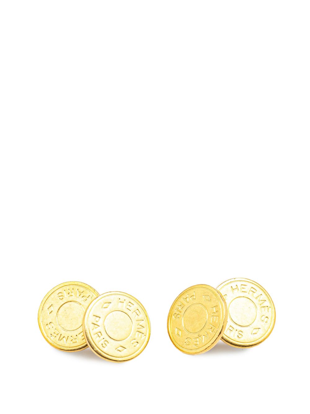 20th Century Gold Plated Selle Bijouterie Fantaisie costume cufflinks