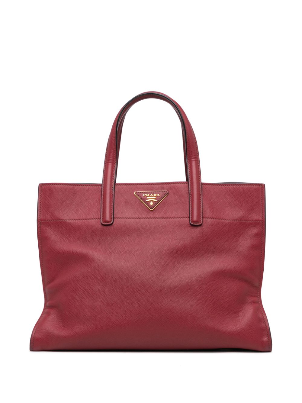 Prada Pre-Owned 21st Century Saffiano Soft Triple Pocket Tote satchel - Red