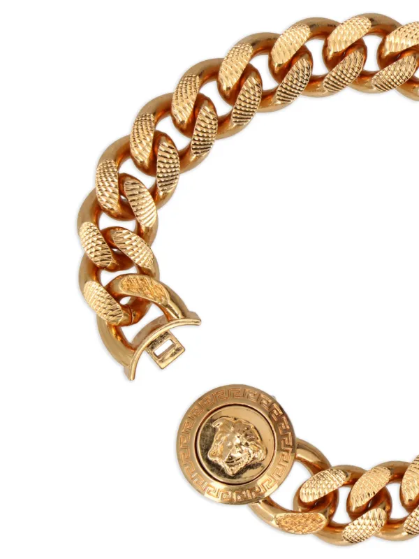 【関税込み】versace LOGO CHAIN BRACELET Versace Medusa Chain Bracelet | Gold | FARFETCH