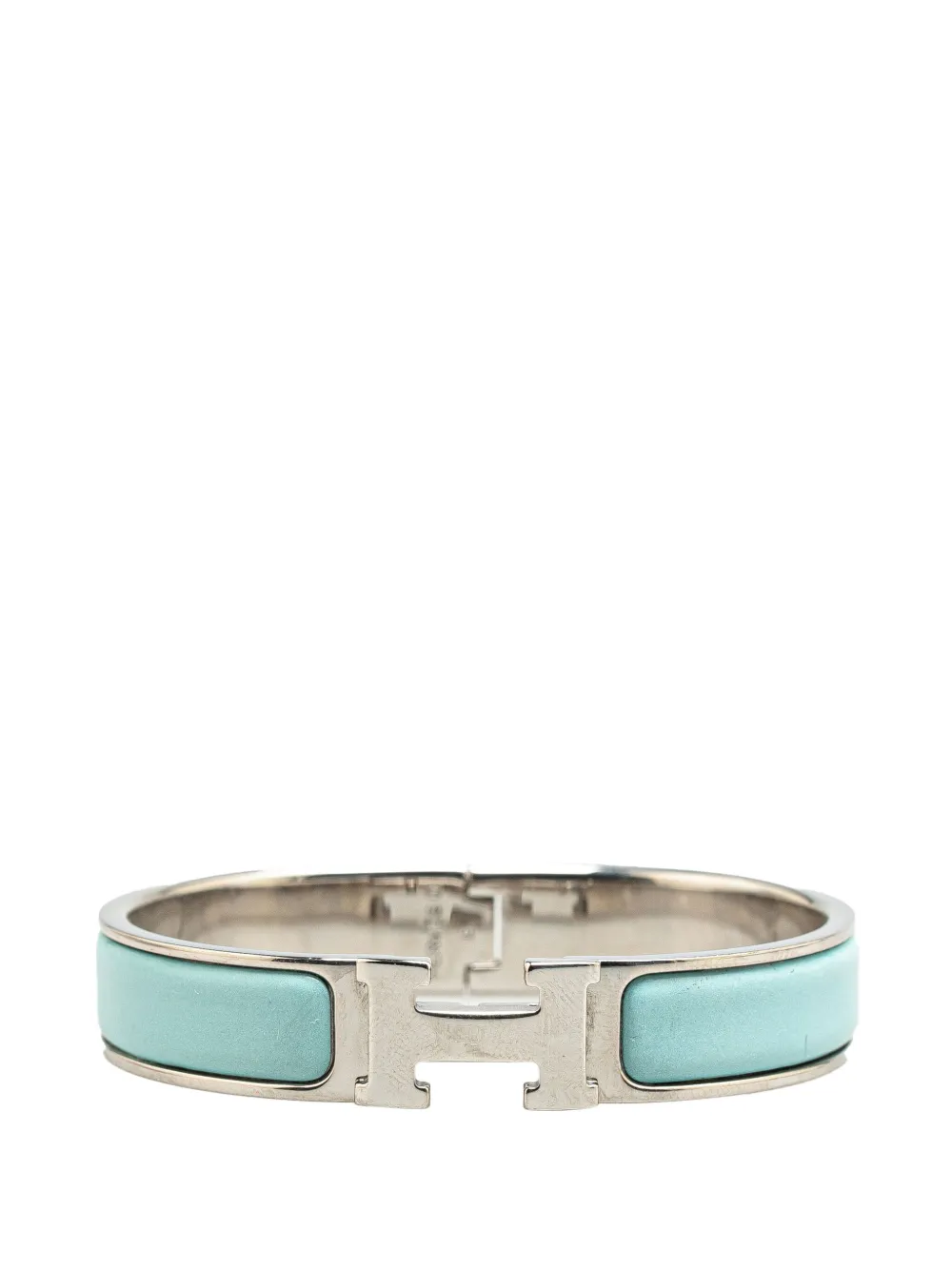 Hermès Pre-Owned 20th Century Narrow Enamel Clic H PM costume bracelet | Blue | Image 1