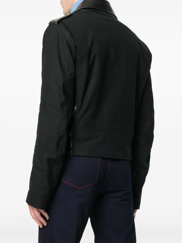 Calvin Klein レザー ライダースジャケット | ブラック | FARFETCH JP