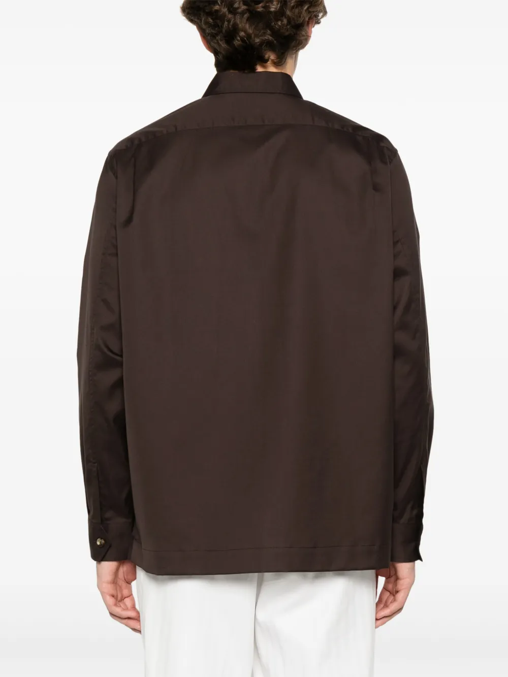 Brunello Cucinelli Katoenen overhemd Bruin