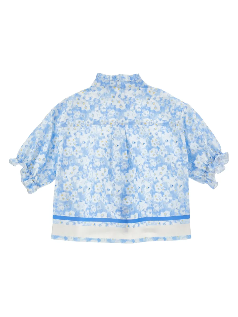 Philosophy Di Lorenzo Serafini Kids Shirt met bloemenprint - Blauw