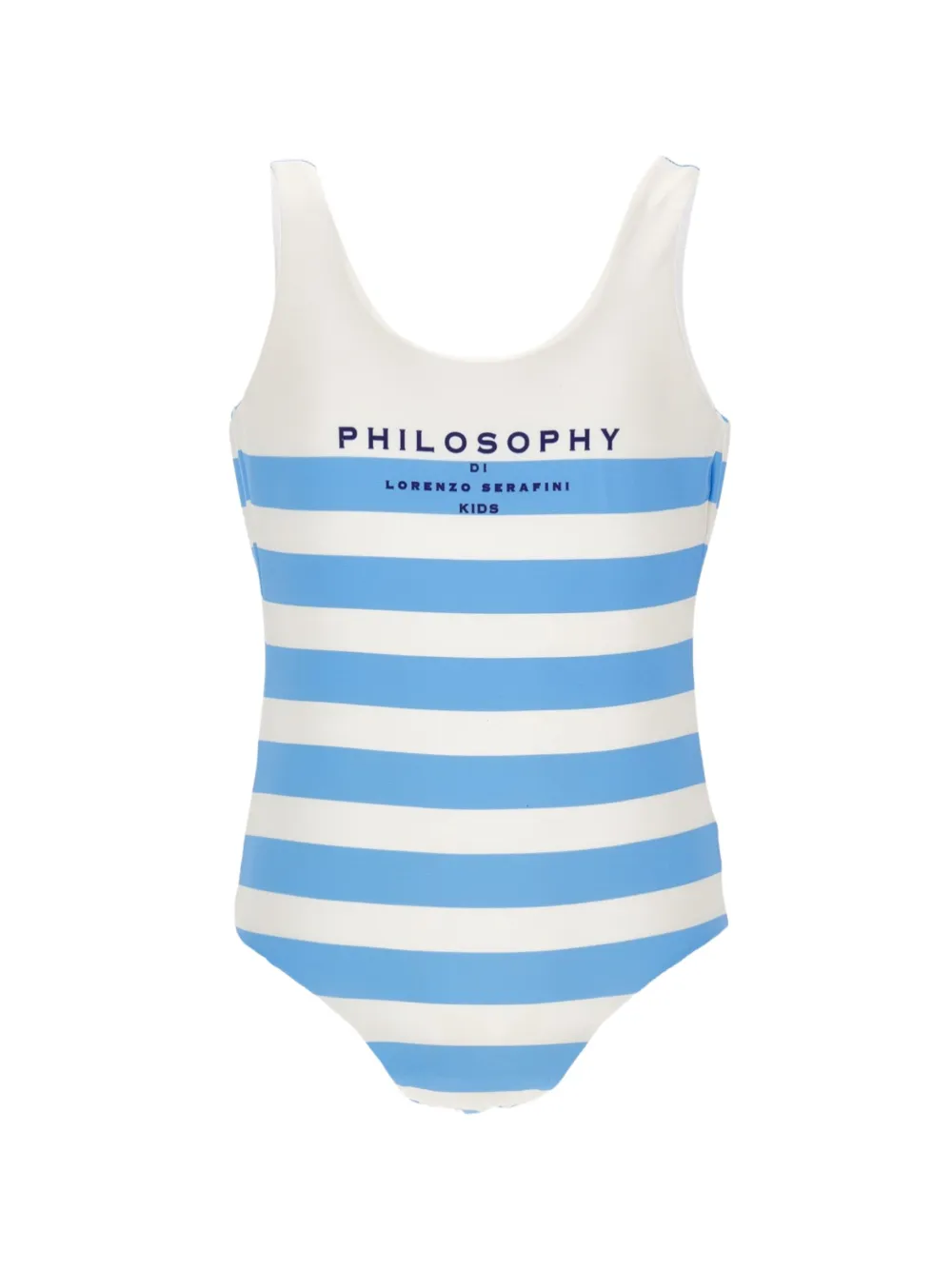 Philosophy Di Lorenzo Serafini Kids ストライプ ワンピース水着 - ブルー Philosophy Di Lorenzo Serafini Kids ストライプ ワンピース水着 - ブルー