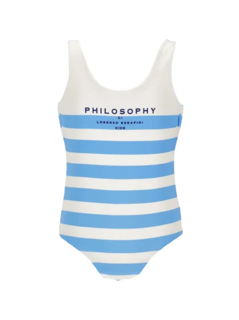 Philosophy Di Lorenzo Serafini Kids striped swimsuit