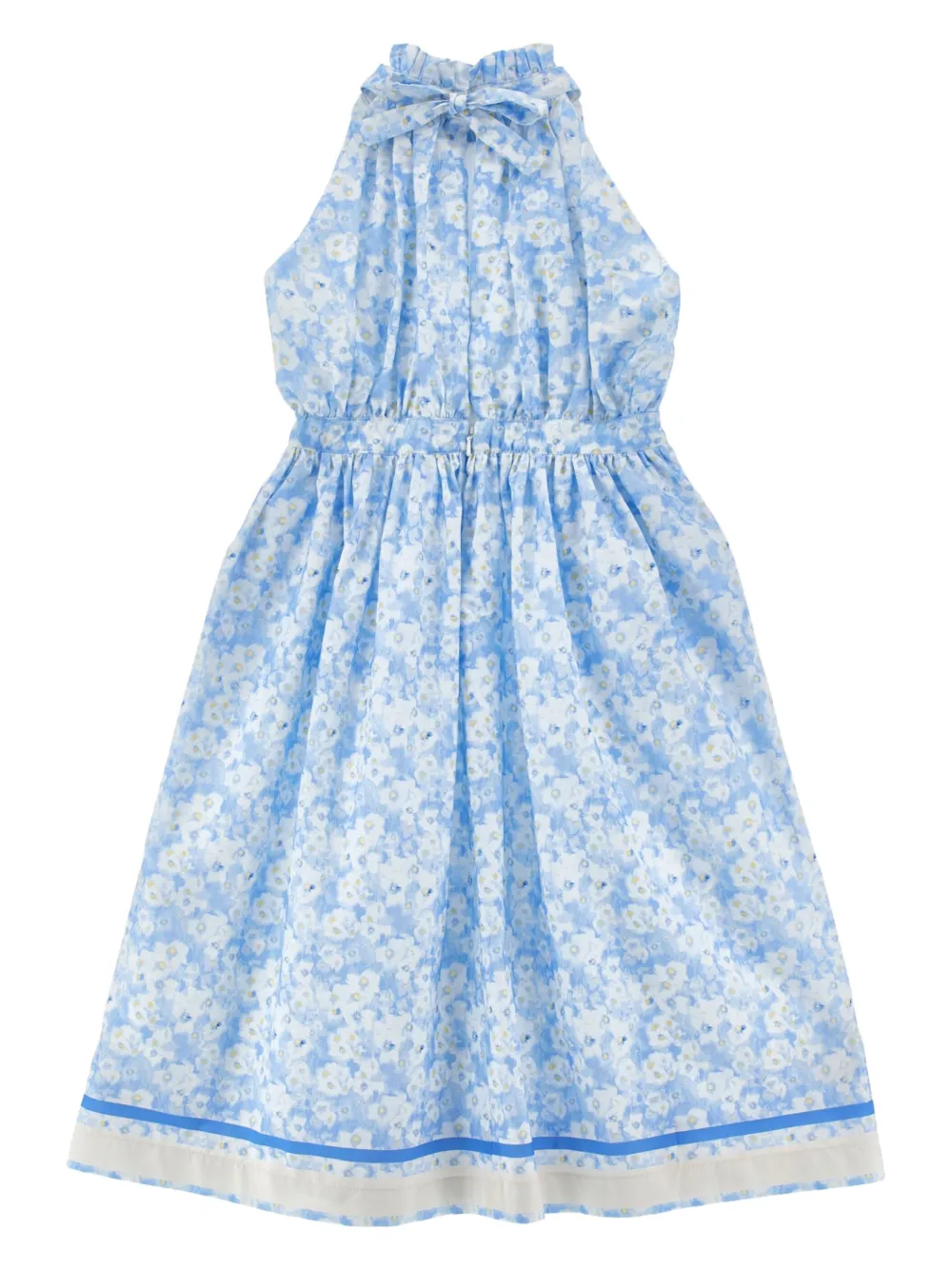 Philosophy Di Lorenzo Serafini Kids Jurk met bloemenprint - Blauw