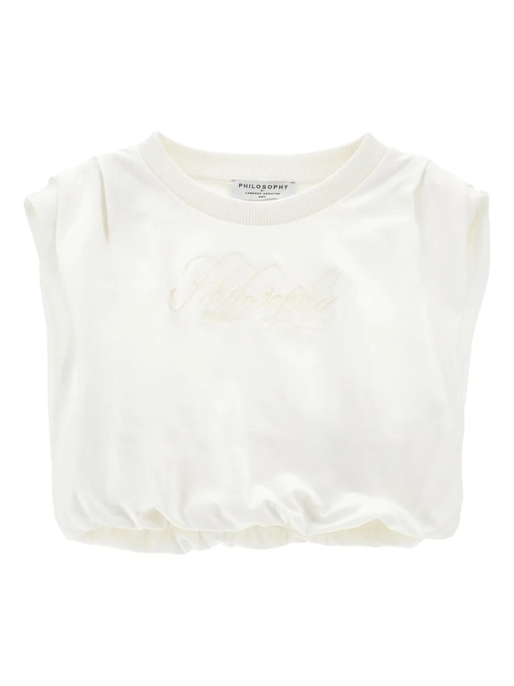 Philosophy Di Lorenzo Serafini Kids T-shirt met geborduurd logo Wit