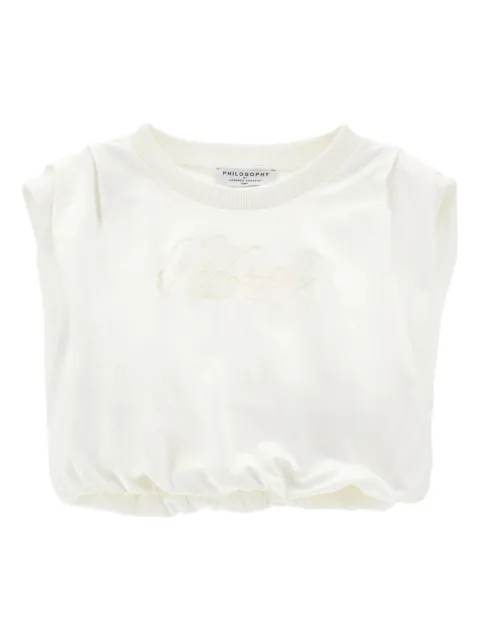 Philosophy Di Lorenzo Serafini Kids playera con logo bordado