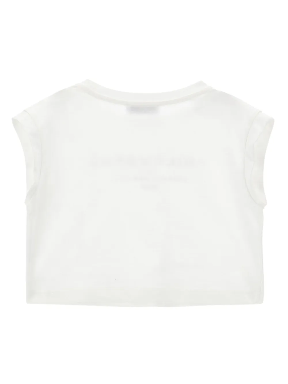 Philosophy Di Lorenzo Serafini Kids Katoenen T-shirt met logoprint - Wit