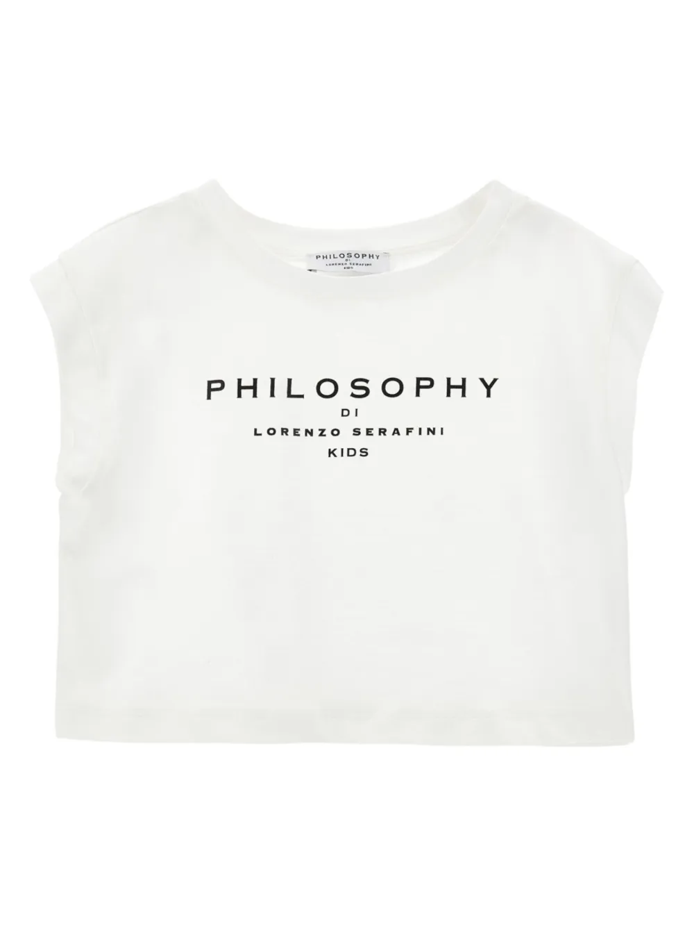 Philosophy Di Lorenzo Serafini Kids Katoenen T-shirt met logoprint Wit