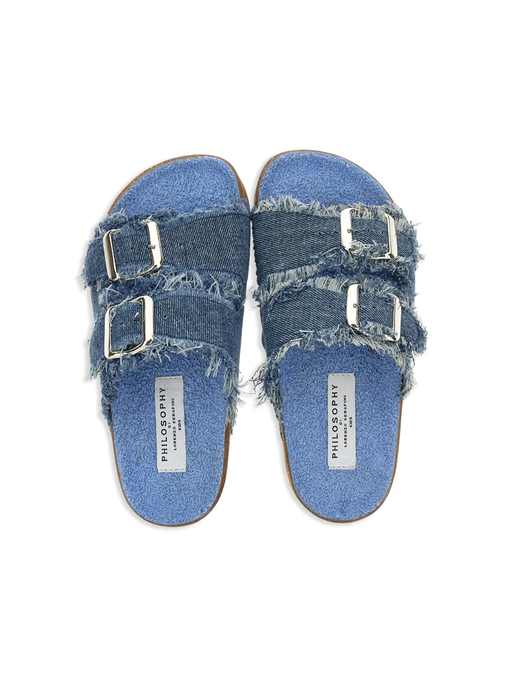 Philosophy Di Lorenzo Serafini Kids Denim slippers Blauw