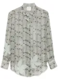 Forte Forte snake-print shirt - Green