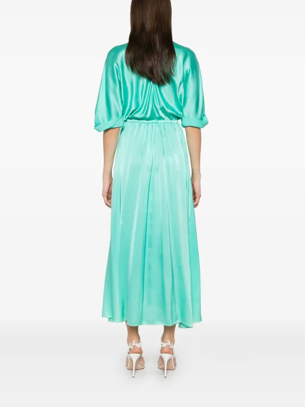 ワンピース FORTE FORTE Women Mid Skirts 13565MYDRESS5102 BLUE Forte Forte Silk Maxi Dress | Blue | FARFETCH