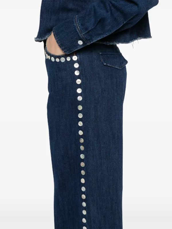 パンツ FORTE FORTE Women Straight Pants 13234MYPANTS4003 Blue Forte Forte straight-leg Jeans | Blue | FARFETCH