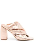 Forte Forte 90mm laminated leather sandals - Pink