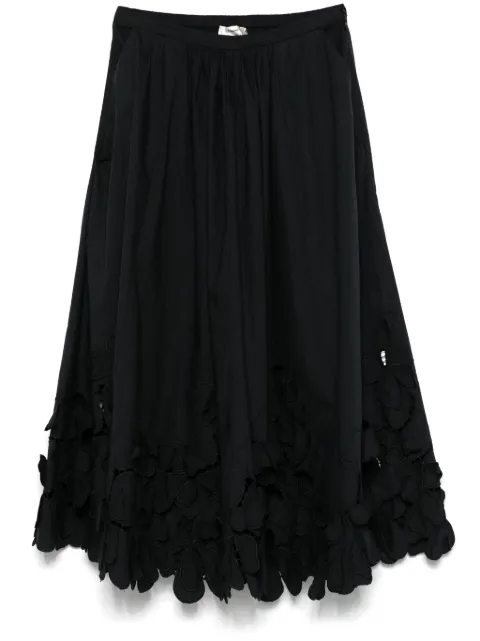 Forte Forte falda midi con aplique floral