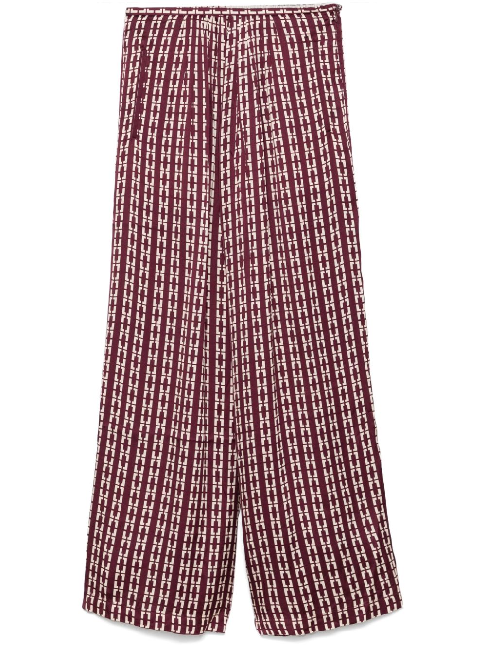 graphic-print palazzo trousers