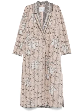Forte Forte フローラル コート | ピンク | FARFETCH JP