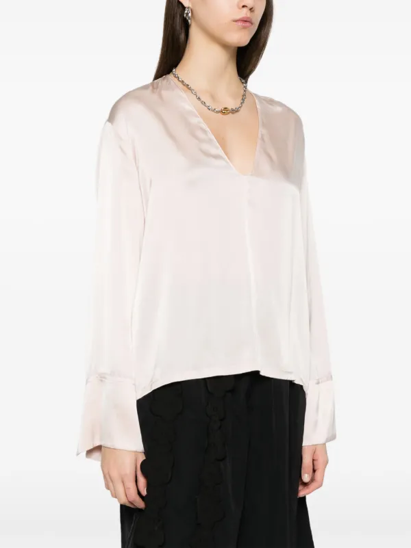 Forte Forte シルク ブラウス | ピンク | FARFETCH JP Forte Forte シルク ブラウス | ピンク | FARFETCH JP
