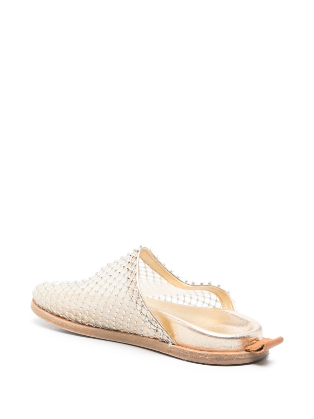 Forte Slippers verfraaid met stras Beige