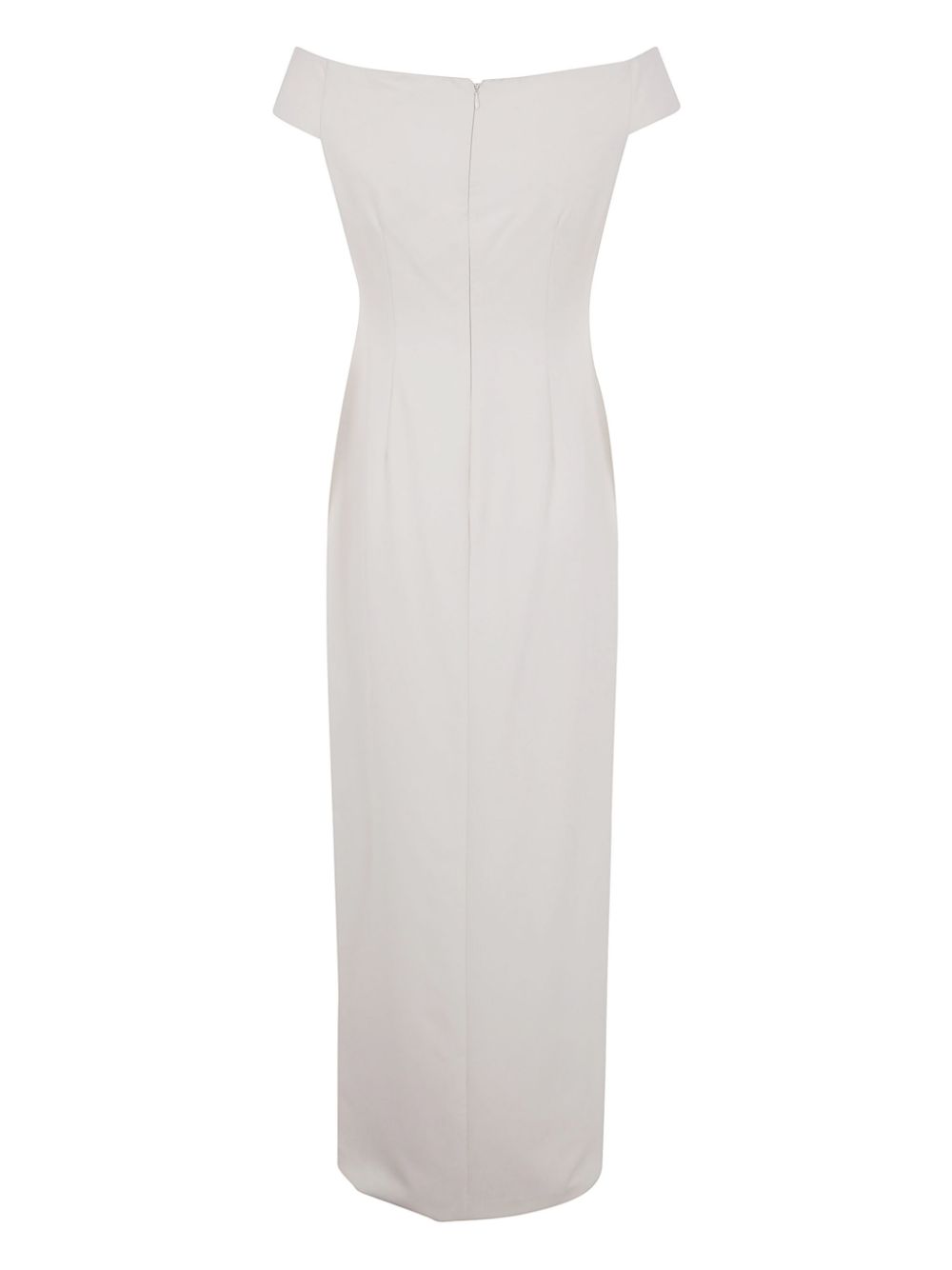 Lauren Ralph Lauren off-shoulder crepe gown - Beige