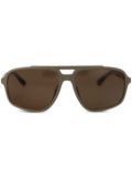 Emporio Armani navigator-frame sunglasses - Neutrals