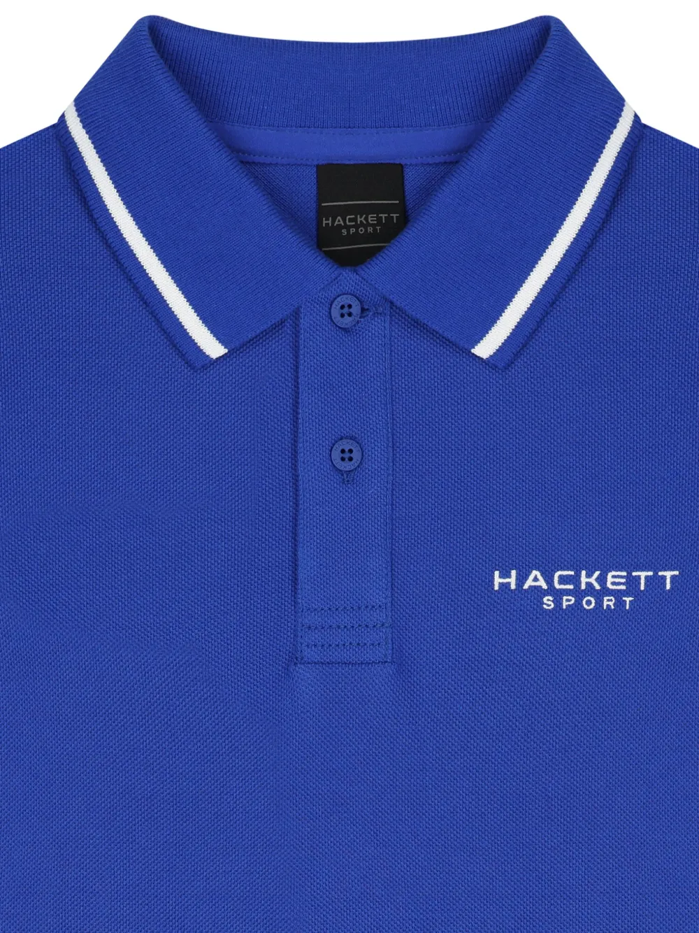 Hackett Kids Poloshirt met geborduurd logo Blauw