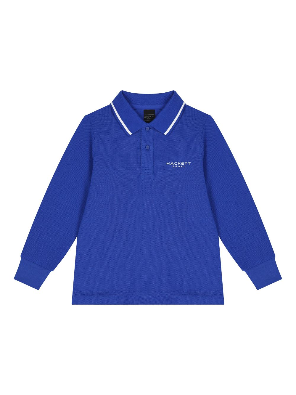 Hackett Kids Poloshirt met geborduurd logo Blauw