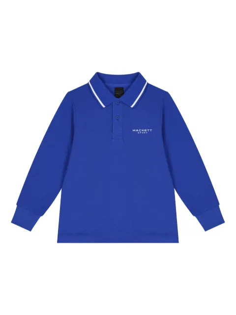 Hackett Kids logo-embroidered polo shirt  