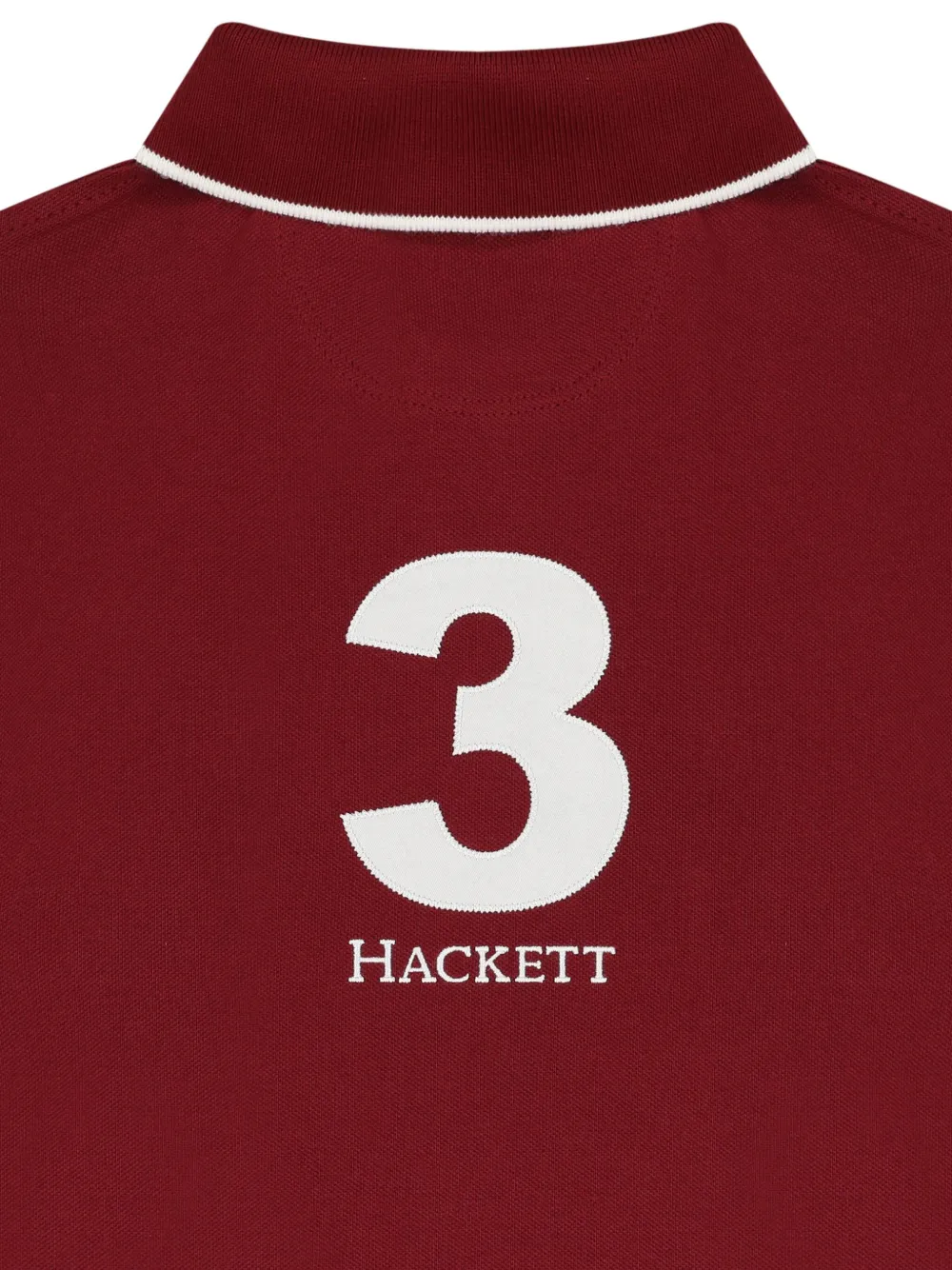 Hackett Kids Poloshirt met geborduurd logo Rood