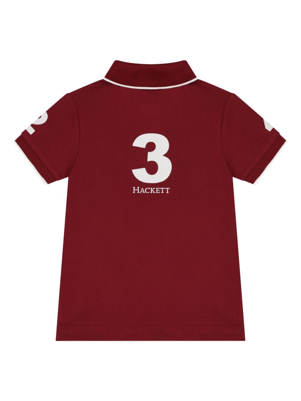 Hackett Kids Poloshirt met geborduurd logo - Rood