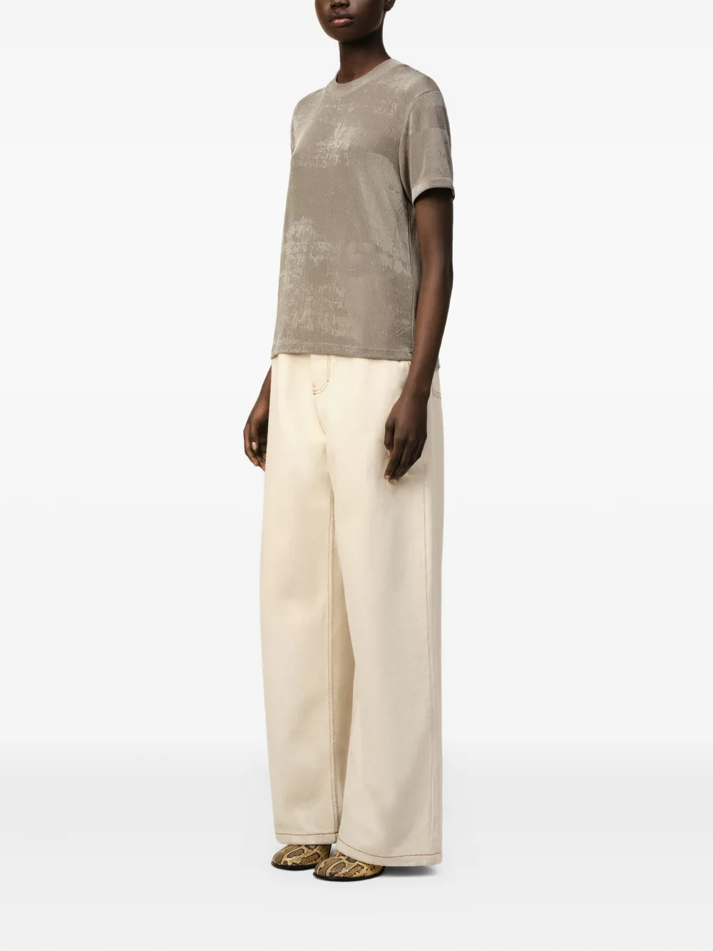 AMI Paris T-shirt met korte mouwen Grijs