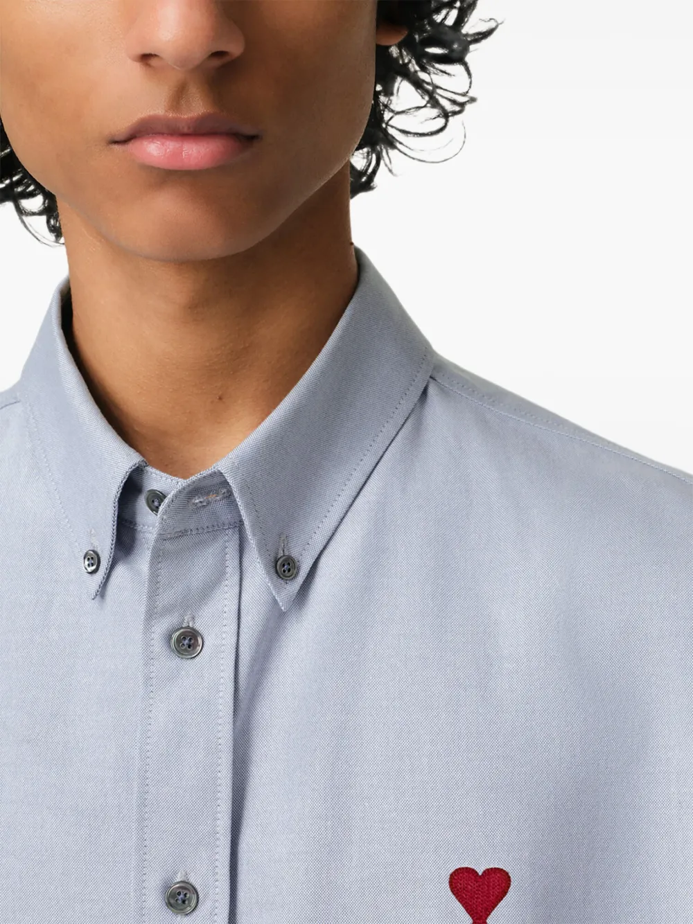 AMI Paris Camicia con motivo Ami de Coeur | Image 6