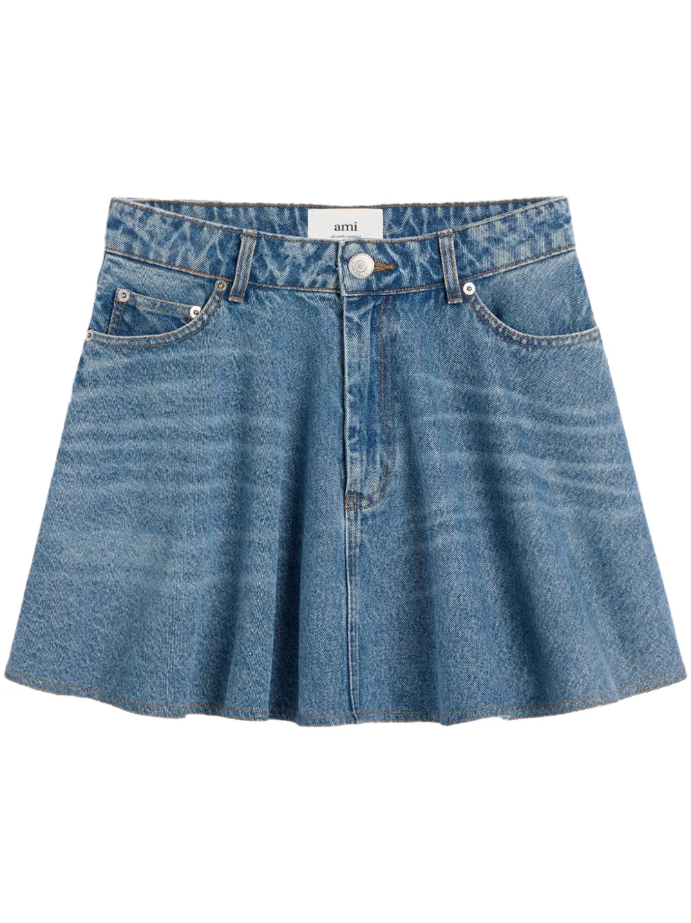 AMI Paris flared miniskirt Blauw