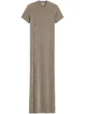 AMI Paris short-sleeved long dress - Neutrals