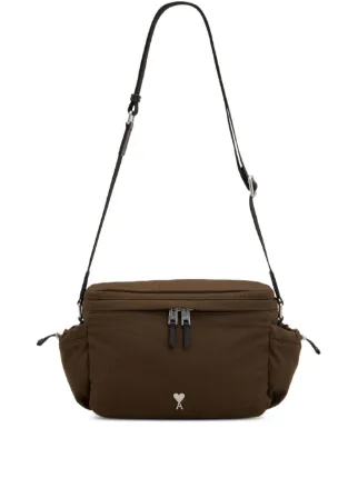 【極美品】Ami AMI DE COEUR ナイロンメッセンジャーバッグ 極美品】Ami AMI DE COEUR ナイロンメッセンジャーバッグ