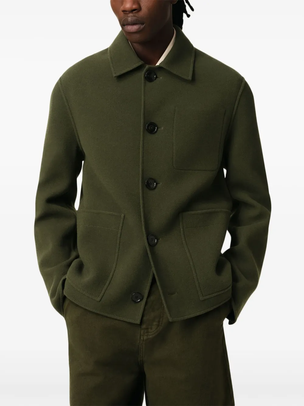 AMI Paris Boxy jack Groen