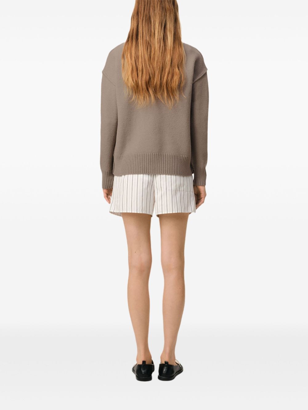 AMI Paris Ami de Coeur cardigan Beige