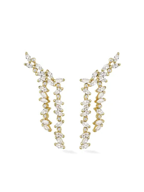 Lark & Berry aretes Veto en oro amarillo de 14kt con diamantes