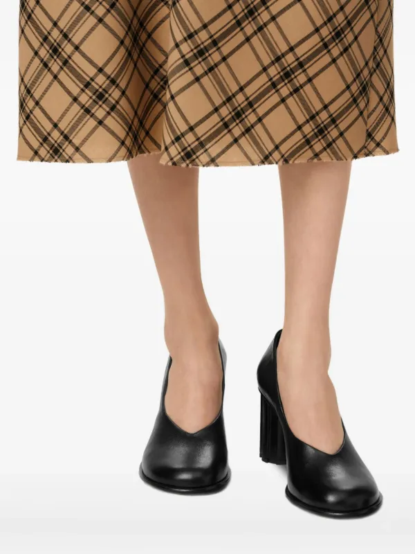 AMI Paris Leather anatomical-toe Piano Pumps | Black | FARFETCH CA