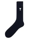 AMI Paris Ami de Coeur socks - Blue