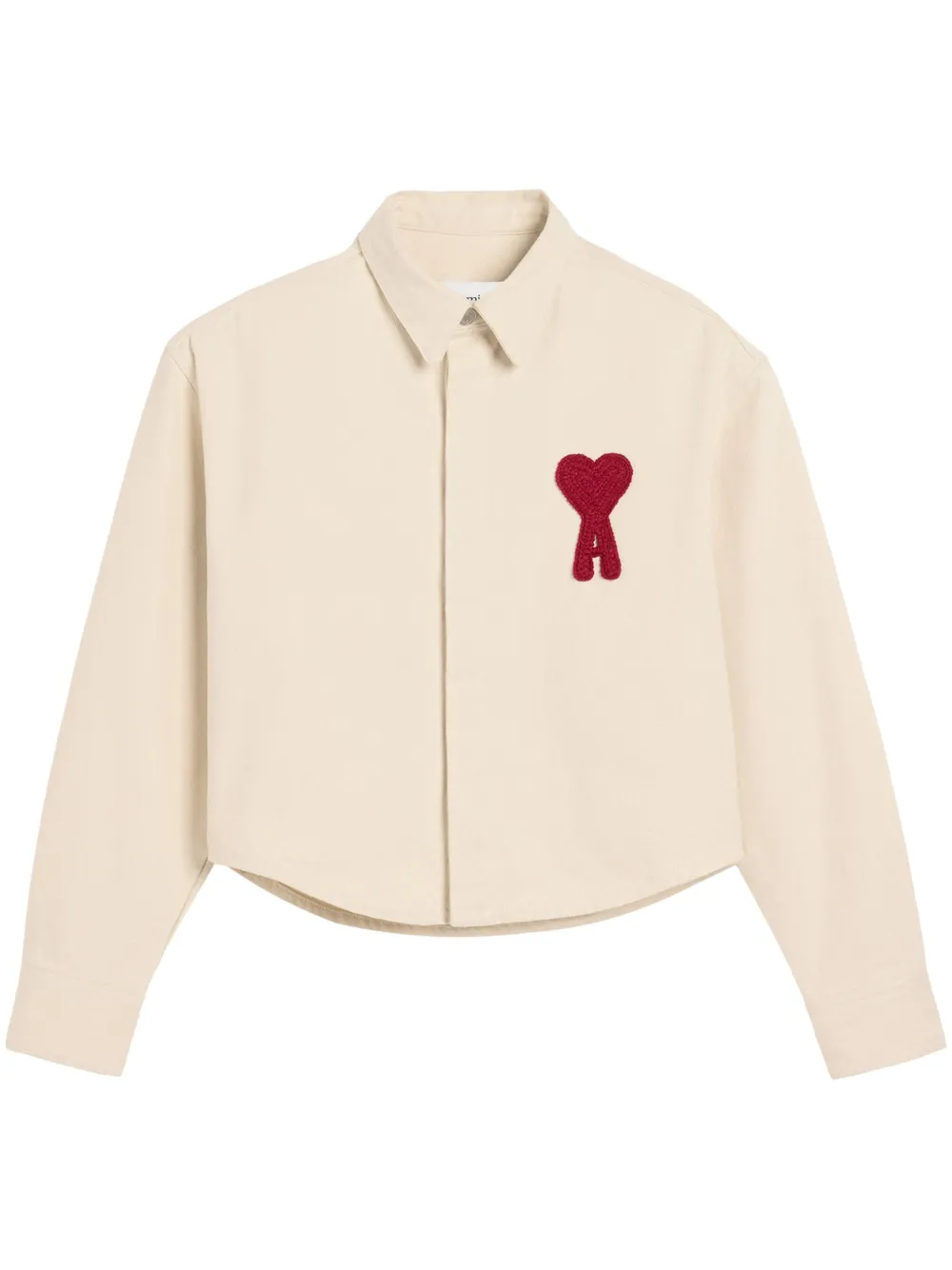 AMI Paris Ami de Coeur blouse Beige