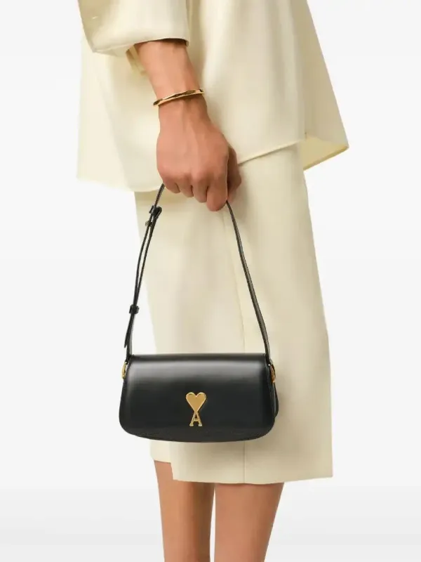 Ami paris アミ パリス ショルダーバッグ ブラック AMI PARISアミパリスブラック ショルダーバッグ AMI PARIS (アミパリス