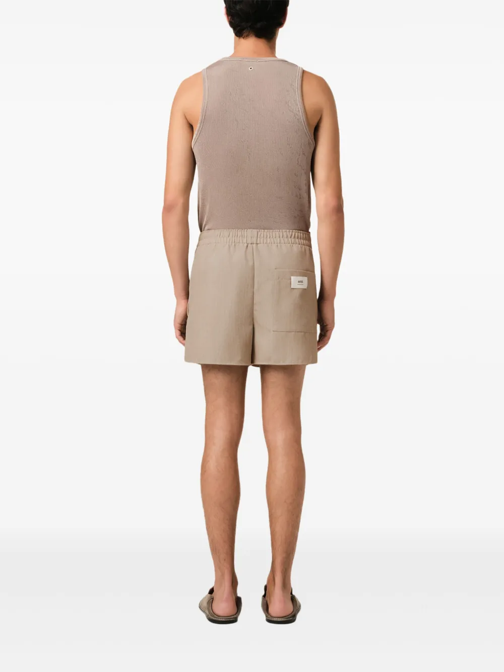 AMI Paris Grain-de-poudre shorts Bruin