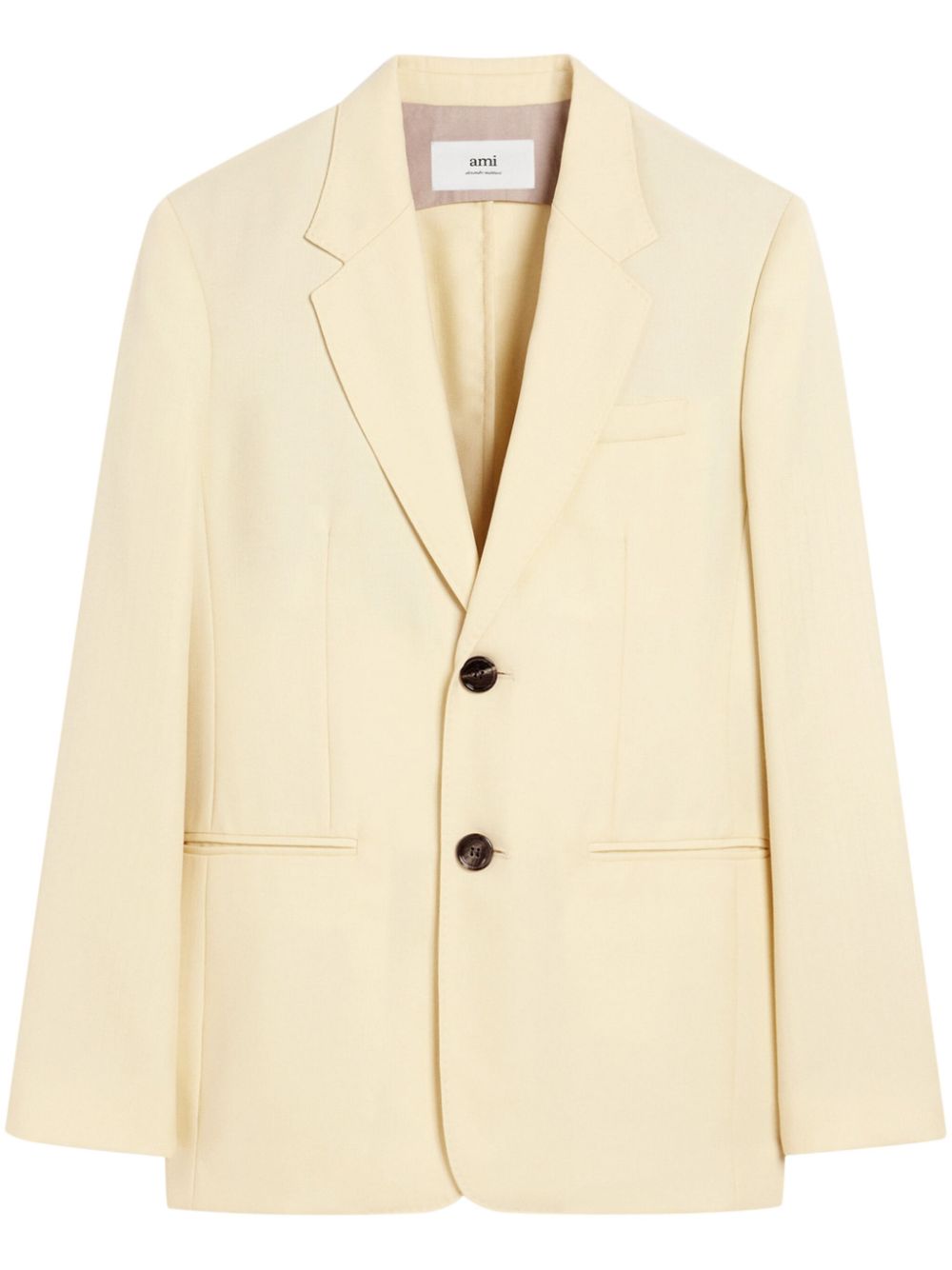 AMI Paris wool blazer - Neutrals