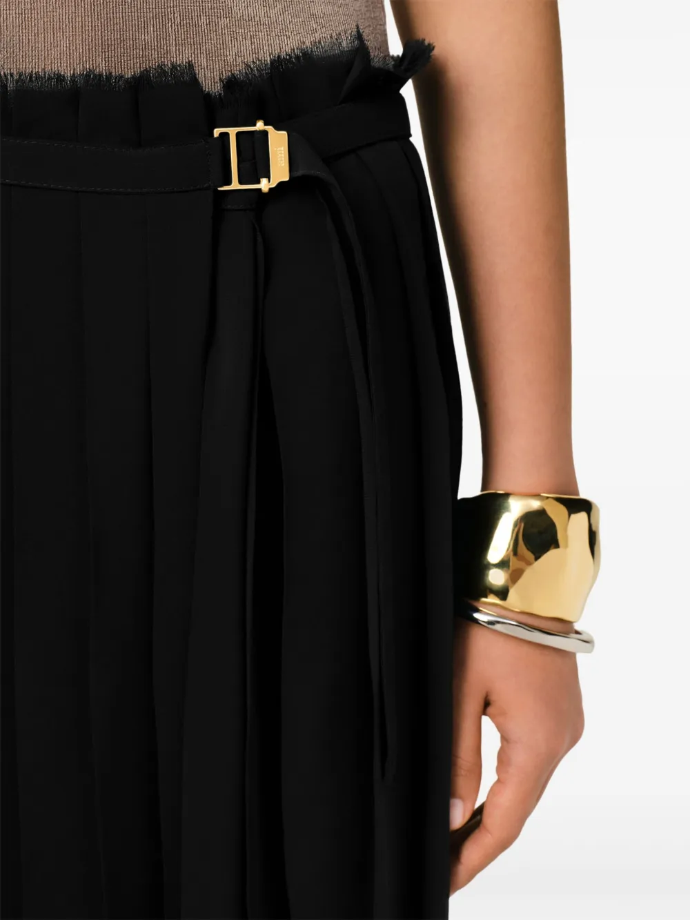 スカート AMI PARIS 'Pleated' skirt AMI Paris Long Pleated Skirt | Black | FARFETCH