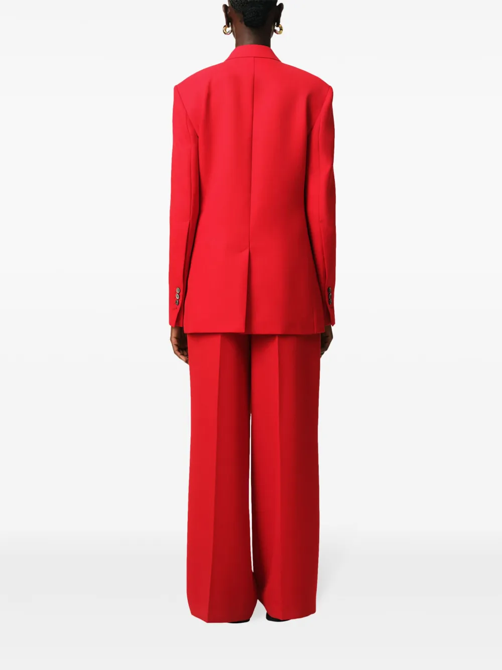 AMI Paris Blazer met enkele rij knopen Rood