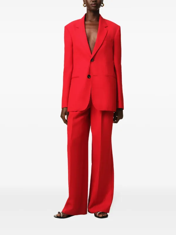 【関税込み】AMI PARIS Single-breasted wool blazer AMI Paris single-breasted Blazer | Red | FARFETCH
